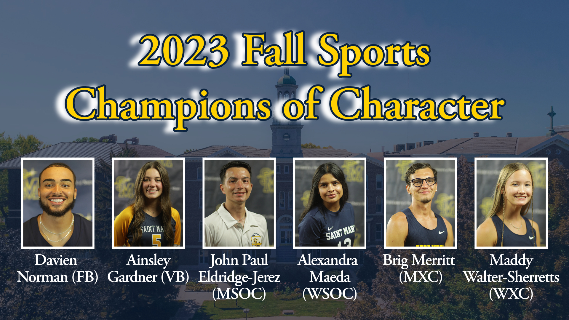 Fall Sports Champions of Character