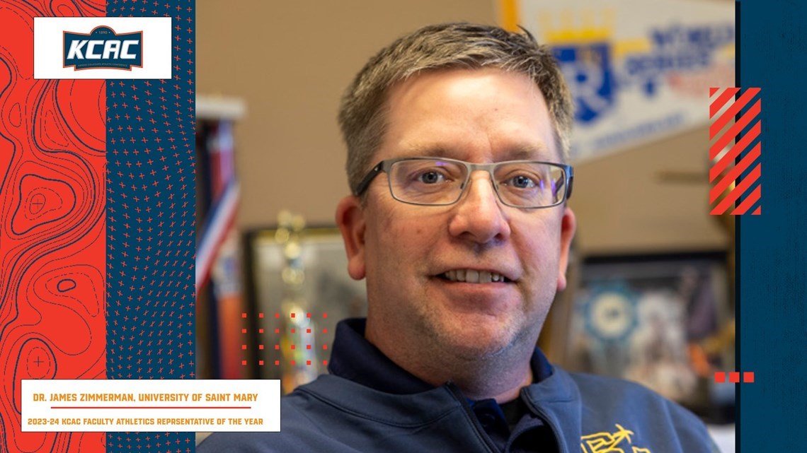Spires' Zimmerman Named 2023-24 KCAC Faculty Athletics Representative of the Year