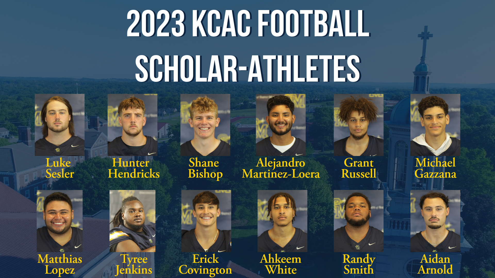 12 Spires Named 2023 KCAC Scholar-Athletes