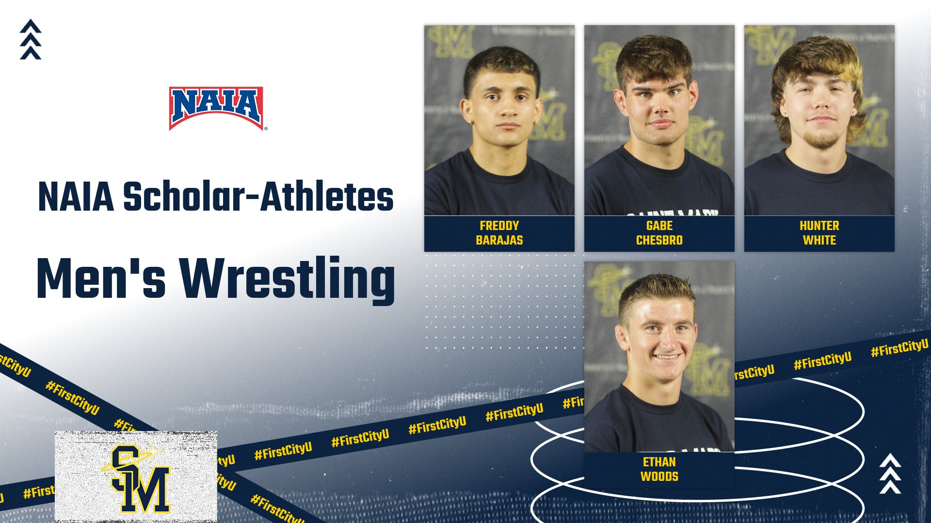 Four Men's Wrestlers honored as NAIA Scholar-Athletes